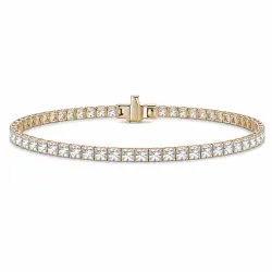 Tennisarmband 2,44 ct aus 14 Karat Gold
