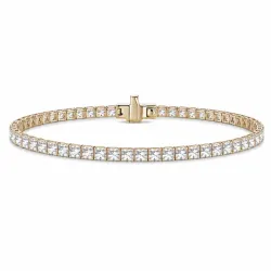 Tennisarmband 2,69 ct aus 14 Karat Gold
