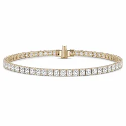 Tennisarmband 4,12 ct aus 14 Karat Gold
