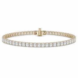 Tennisarmband 4,36 ct aus 14 Karat Gold
