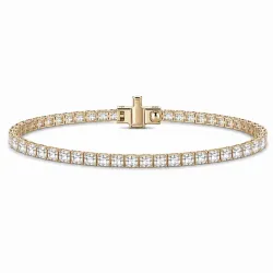 Tennisarmband 4,25 ct aus 14 Karat Gold