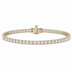 Tennisarmband 3,38 ct aus 14 Karat Gold