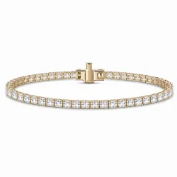 Tennisarmband 3,64 ct aus 14 Karat Gold