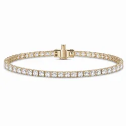 Tennisarmband 3,84 ct aus 14 Karat Gold