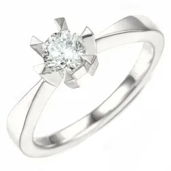 1,00 ct lab grown Diamant Solitärring in 14 Karat Weißgold 1,0 ct