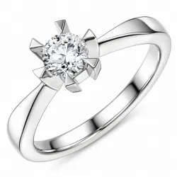 1,00 ct lab grown Diamant Solitärring in 14 Karat Weißgold 1,0 ct