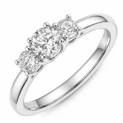 lab grown Diamant Ring in 14 Karat Weißgold 0,30 ct 0,40 ct