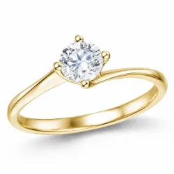 lab grown Diamant Solitärring in 14 Karat Gold 0,50 ct