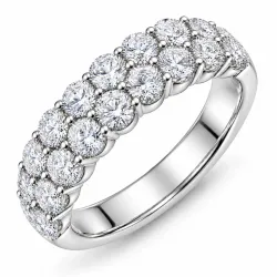lab grown Diamant Ring in 14 Karat Weißgold 2,5 ct