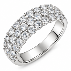lab grown Diamant Ring in 14 Karat Weißgold 2,04 ct