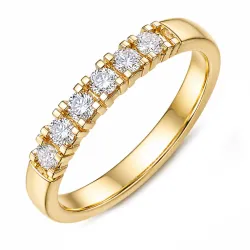 lab grown Diamant Memoirering in 14 Karat Gold 0,35 ct