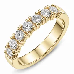lab grown Diamant Memoirering in 14 Karat Gold 0,70 ct