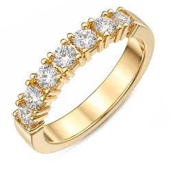 lab grown Diamant Memoirering in 14 Karat Gold 0,70 ct