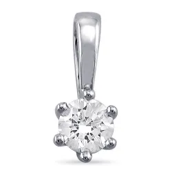 0,30 ct lab grown Diamant Solitäranhänger in 14 karat Weißgold 0,30 ct