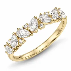 lab grown Diamant Ring in 14 Karat Gold 0,94 ct 0,05 ct