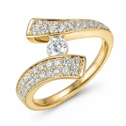 lab grown Diamant Ring in 14 Karat Gold 0,26 ct 0,44 ct