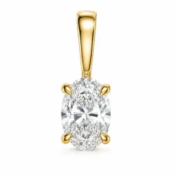0,30 ct lab grown Diamant Solitäranhänger in 14 karat Gold 0,30 ct
