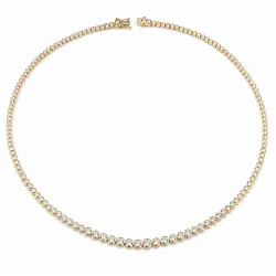 45 cm Halskette mit Anhänger aus 14 Karat Gold 6,02 ct