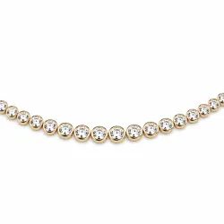 45 cm Halskette mit Anhänger aus 14 Karat Gold 6,02 ct