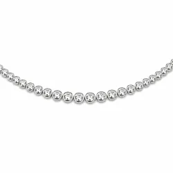 45 cm Halskette mit Anhänger aus 14 Karat Weißgold 6,02 ct