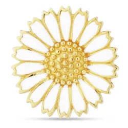 14 mm Marguerite Brosche aus vergoldetem Sterlingsilber - Marie