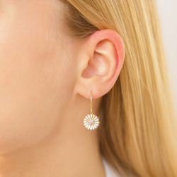 Marguerite Ohrringe in vergoldetem Silber - Marie