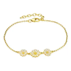 Marguerite Armband aus vergoldetem Sterlingsilber