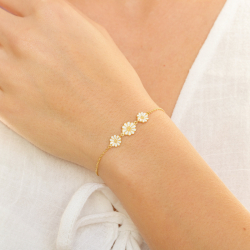 Marguerite Armband aus vergoldetem Sterlingsilber - Maggie