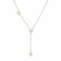 Marguerite Y-Halskette aus vergoldetem Sterlingsilber - Maggie