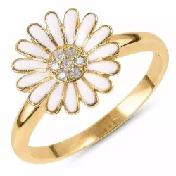 11 mm Marguerite Ring aus vergoldetem Sterlingsilber - Matilda