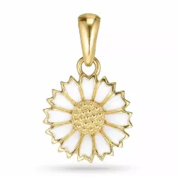 11 mm Marguerite Anhänger aus vergoldetem Sterlingsilber - Marie