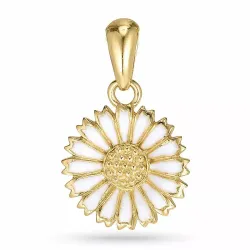 12 mm Marguerite Anhänger aus vergoldetem Sterlingsilber - Marie