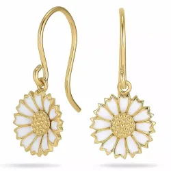 11 - 12 MM Marguerite Ohrringe in vergoldetem Sterlingsilber - Marie