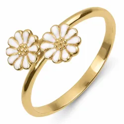 Marguerite weißem Ring aus vergoldetem Sterlingsilber - Maggie