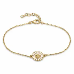 12 mm Marguerite Armband aus vergoldetem Sterlingsilber und Marguerite Anhänger aus vergoldetem - Marie