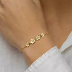 Marguerite Armband aus vergoldetem Sterlingsilber