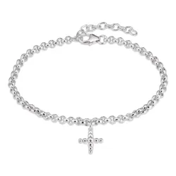 Kreuz Armband aus Silber - Amoré