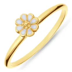 5 mm Marguerite blauem Ring aus vergoldetem Sterlingsilber - Maggie