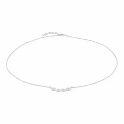 Marguerite Halskette mit Anhänger aus Silber - Maggie