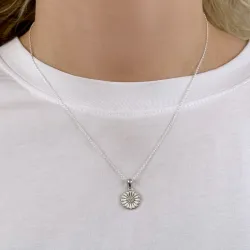 10 mm Marguerite Halskette aus Silber - Marie