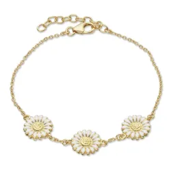 Marguerite Armband aus vergoldetem Sterlingsilber - Matilda