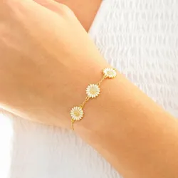 Marguerite Armband aus vergoldetem Sterlingsilber - Matilda