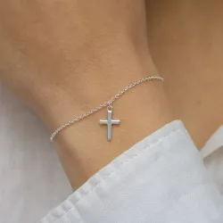 Kreuz Armband aus Silber - Amoré