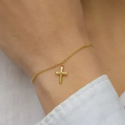 Kreuz Armband aus vergoldetem Sterlingsilber - Amoré
