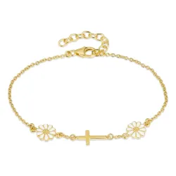 Marguerite Armband aus vergoldetem Sterlingsilber - Maggie