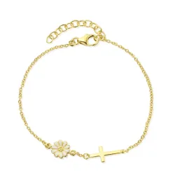 Marguerite Armband aus vergoldetem Sterlingsilber - Marie