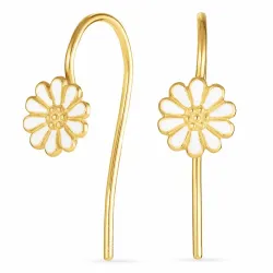 7,5 mm Marguerite Ohrhaken in vergoldetem Silber - Mix & Match