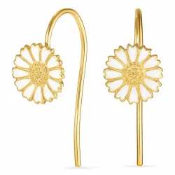 9,5 mm Marguerite Ohrhaken in vergoldetem Silber - Mix & Match