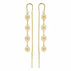 Marguerite ketten ohrringe in vergoldetem Silber - Maggie