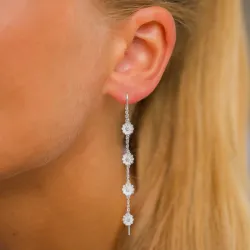 Marguerite ketten ohrringe in Silber - Maggie